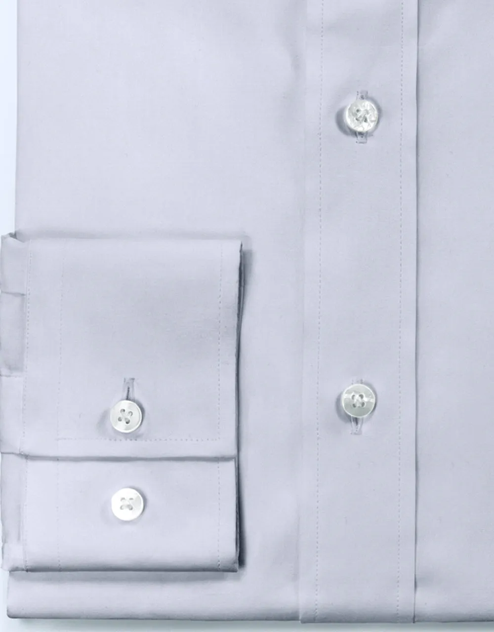 Men's Shirt - White Color Spread Collar Shirt