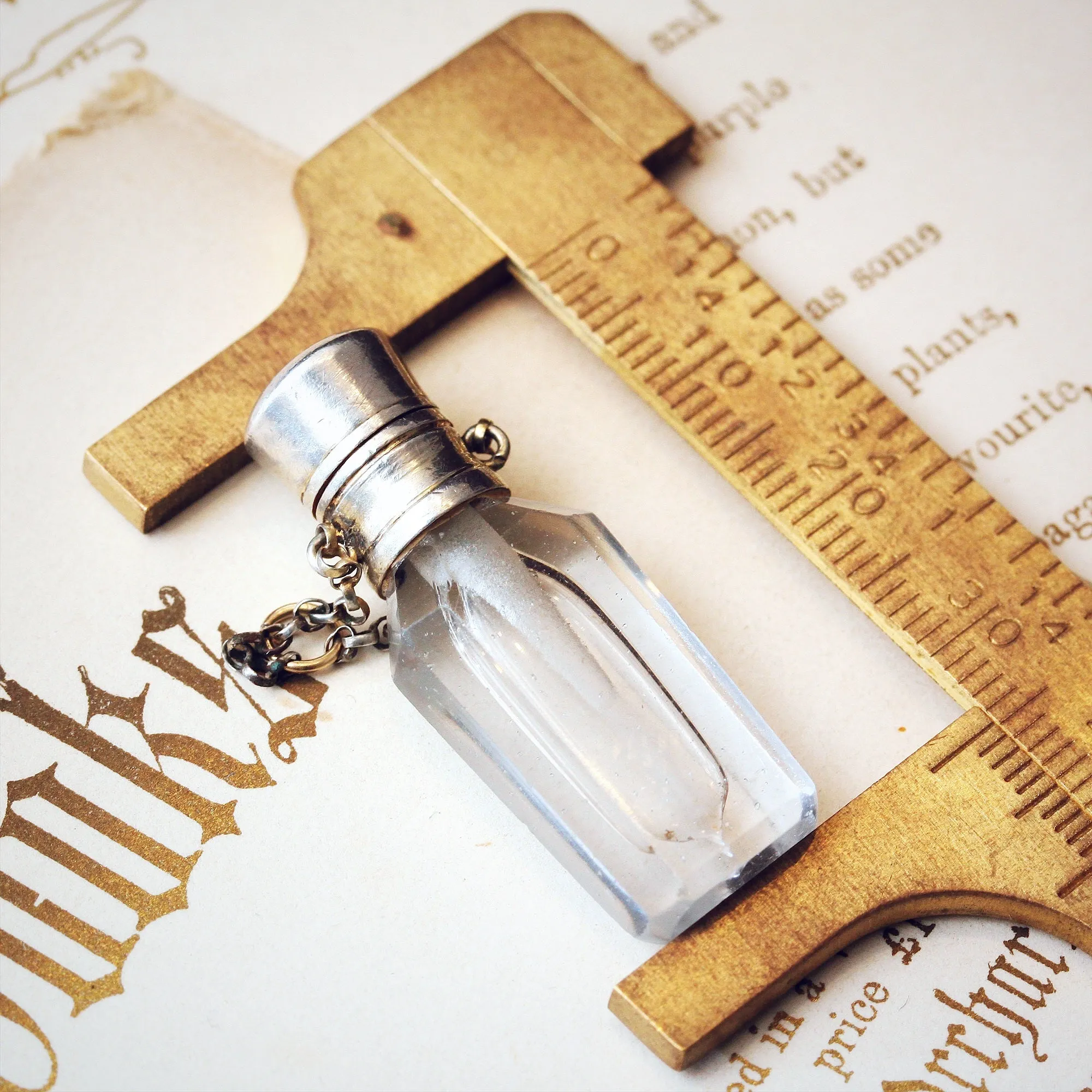 Miniature Victorian Scent or Smelling Salts Bottle