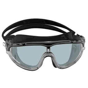 Open Box Cressi Adult Wide View Silicone Skylight Swimming Mask - Black/Black/Black Tinted Lens