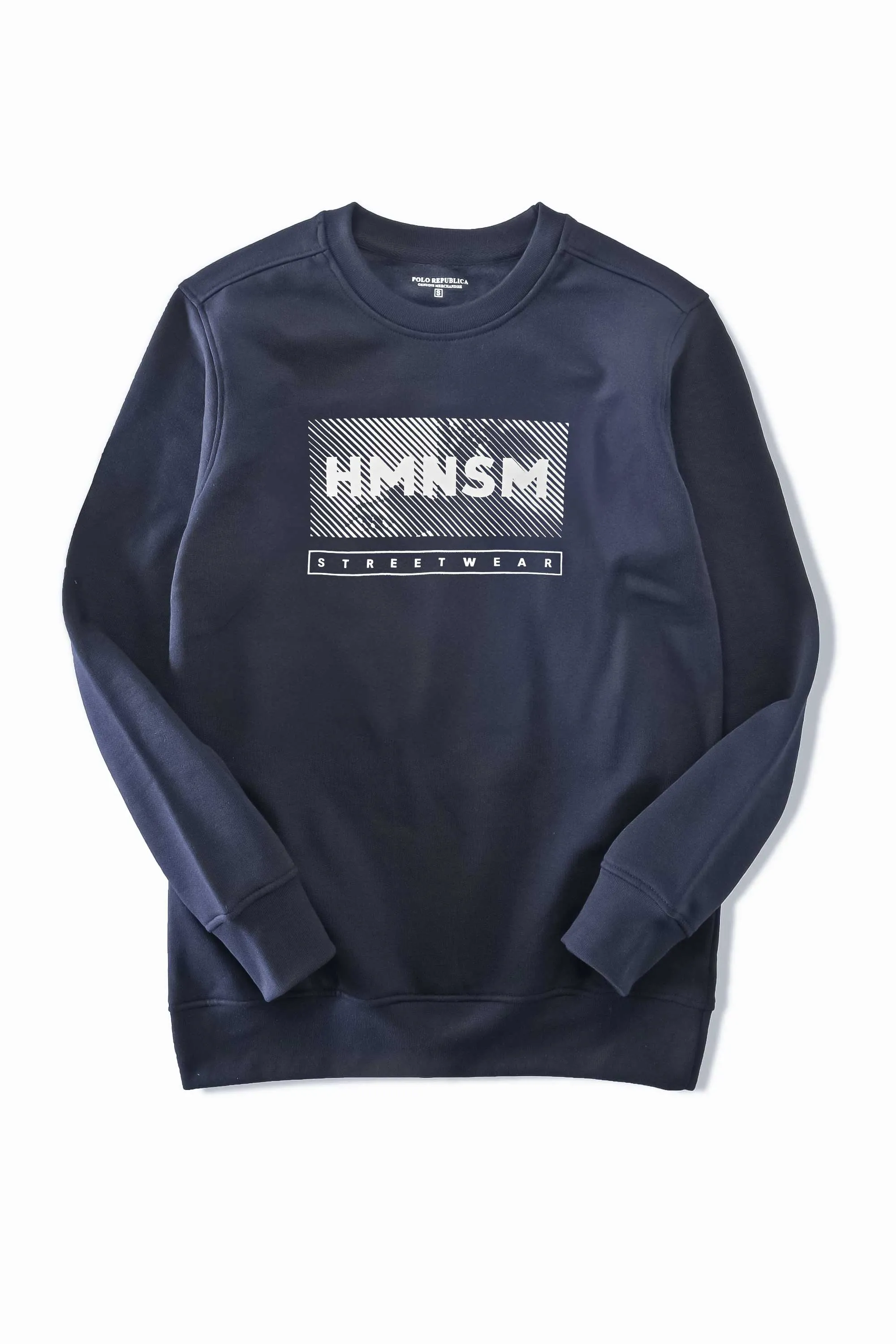 Polo Republica Men's HMNSM Printed Fleece Sweat Shirt