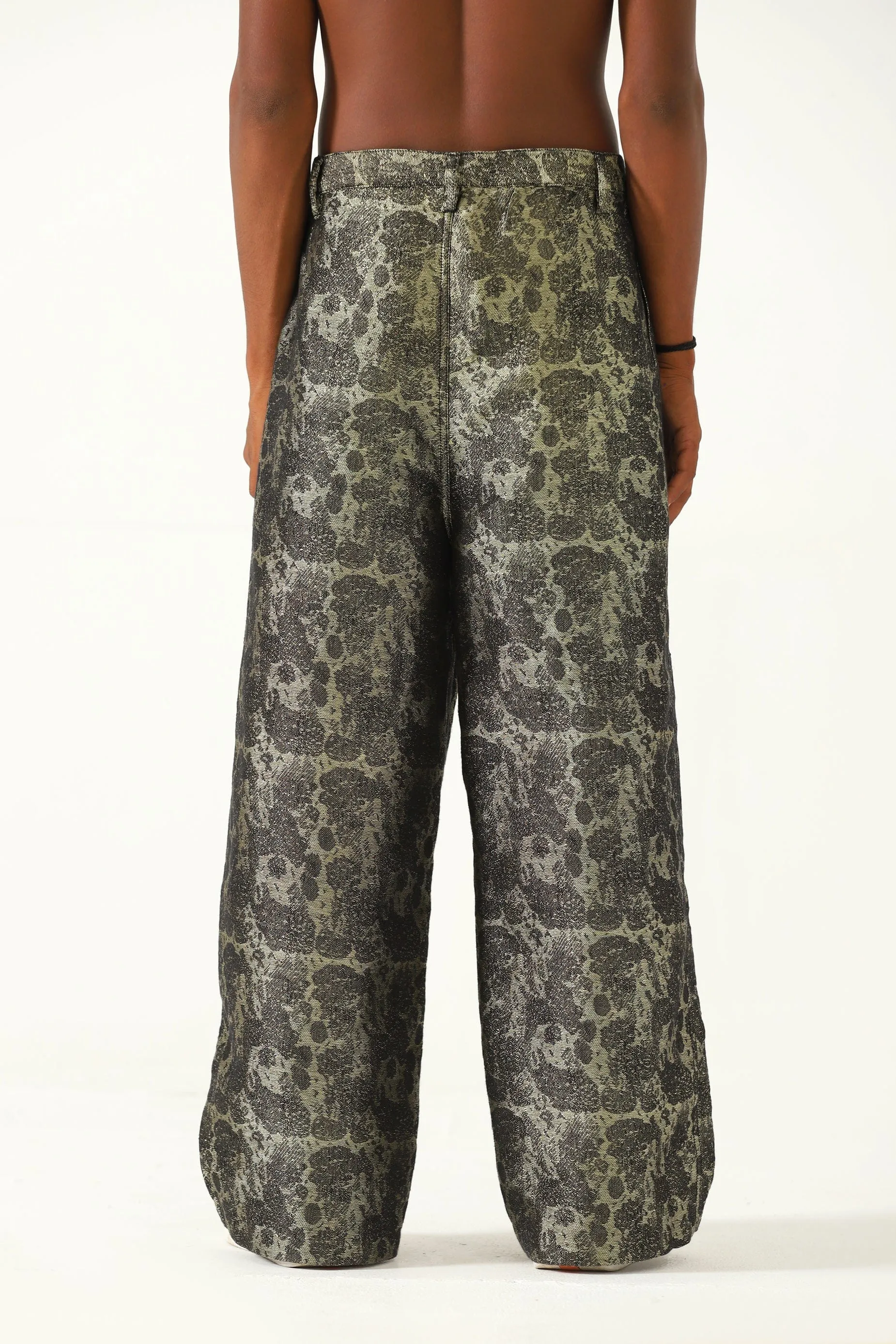 "CHAMAK" HANDWOVEN JACQUARD TROUSERS