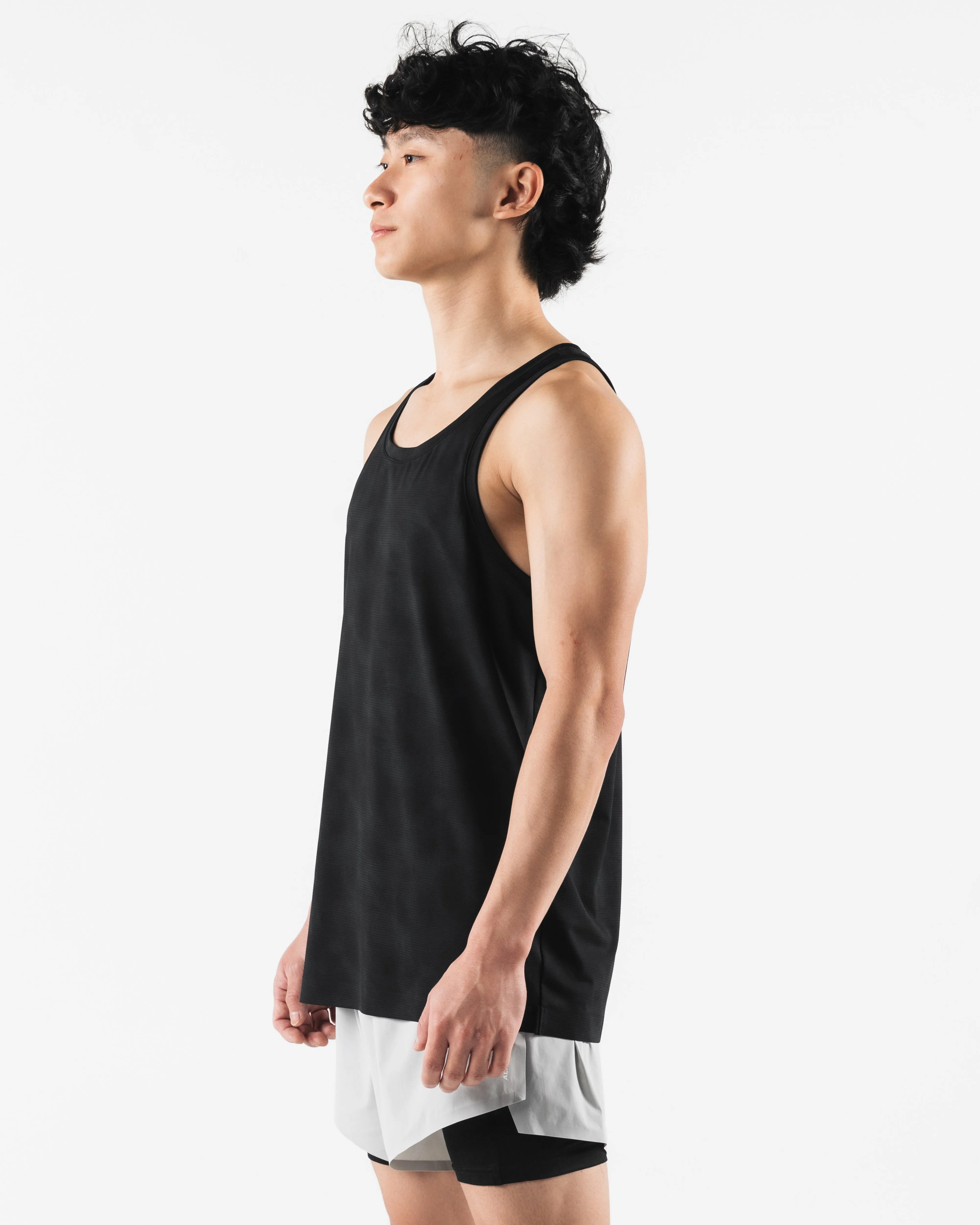 Racer Tank - Black Print