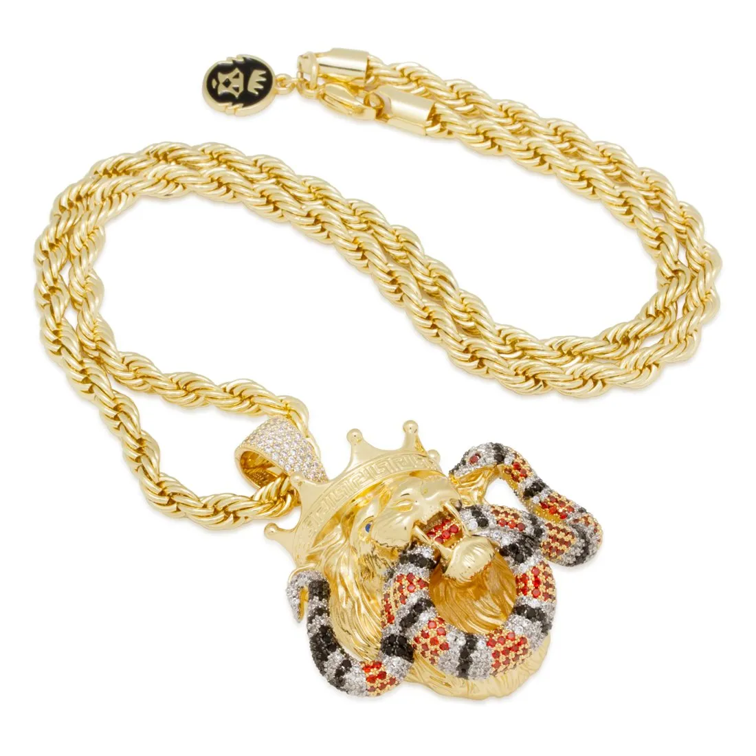 Royal Lion and King Snake Necklace