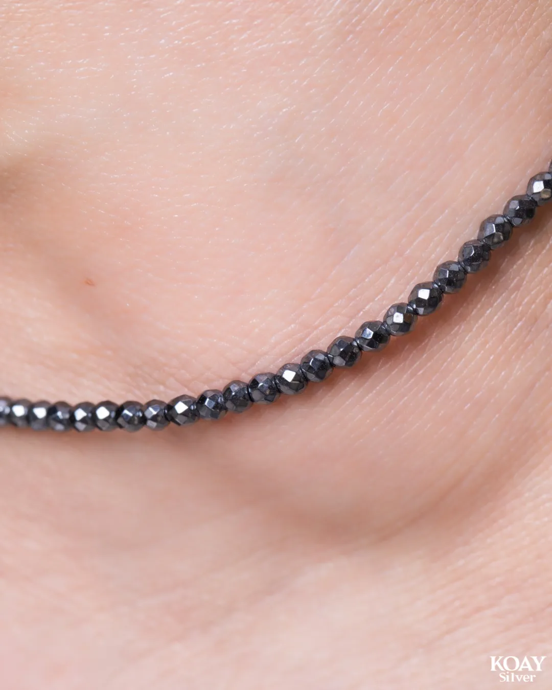 Small Hematite Balls Anklet