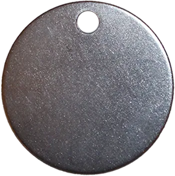 Stainless Steel Tag 1.5 inch Round - Laser Marked