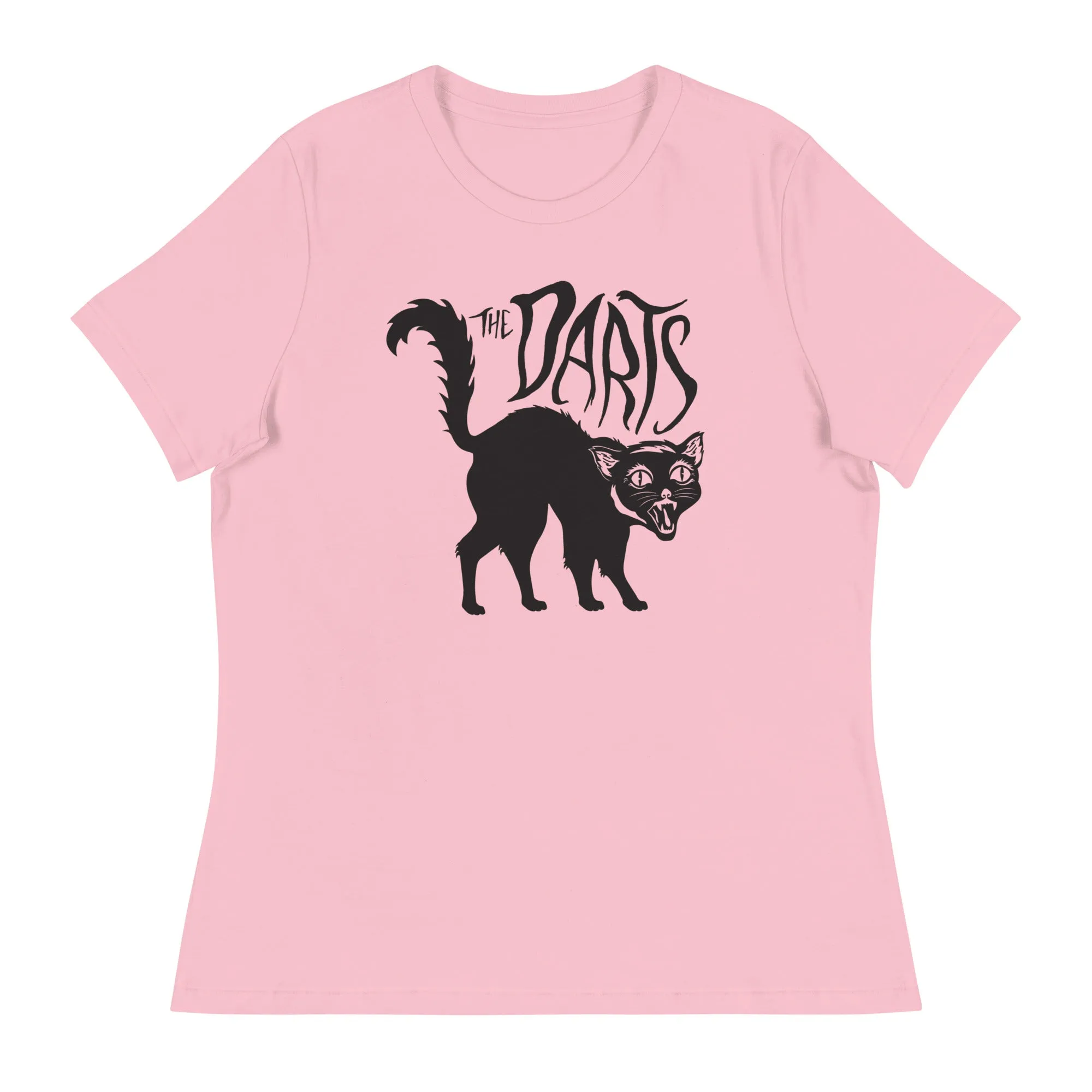 THE DARTS PINK "SPOOKY CAT" FEMME T-SHIRT