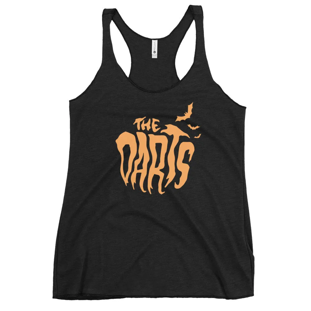 THE DARTS "Orange Bat" Femme  Racerback Tank Top