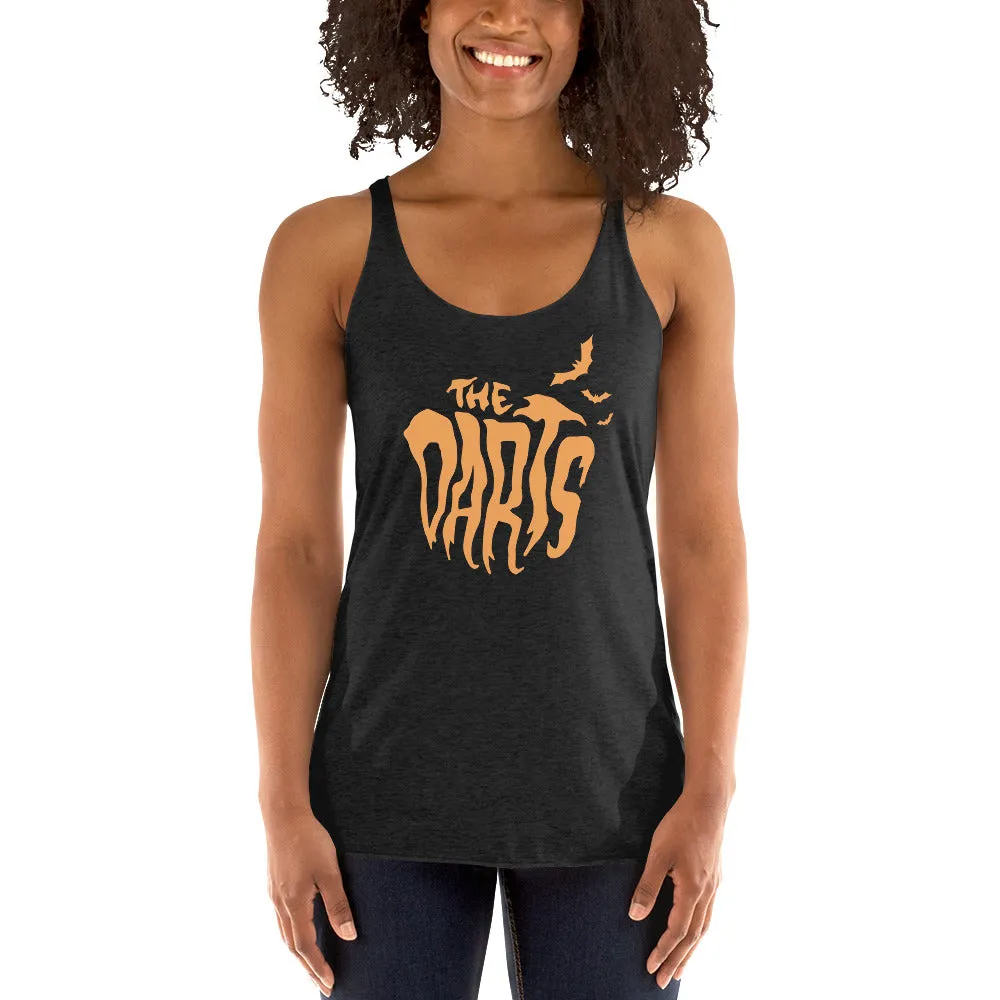 THE DARTS "Orange Bat" Femme  Racerback Tank Top