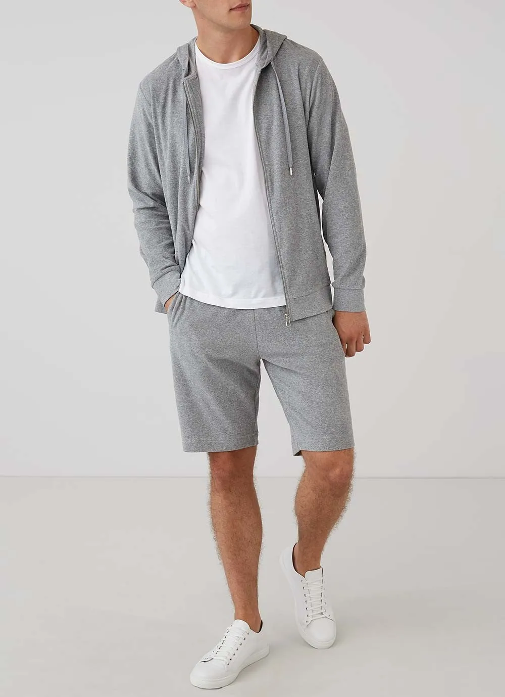 Towelling Shorts Grey