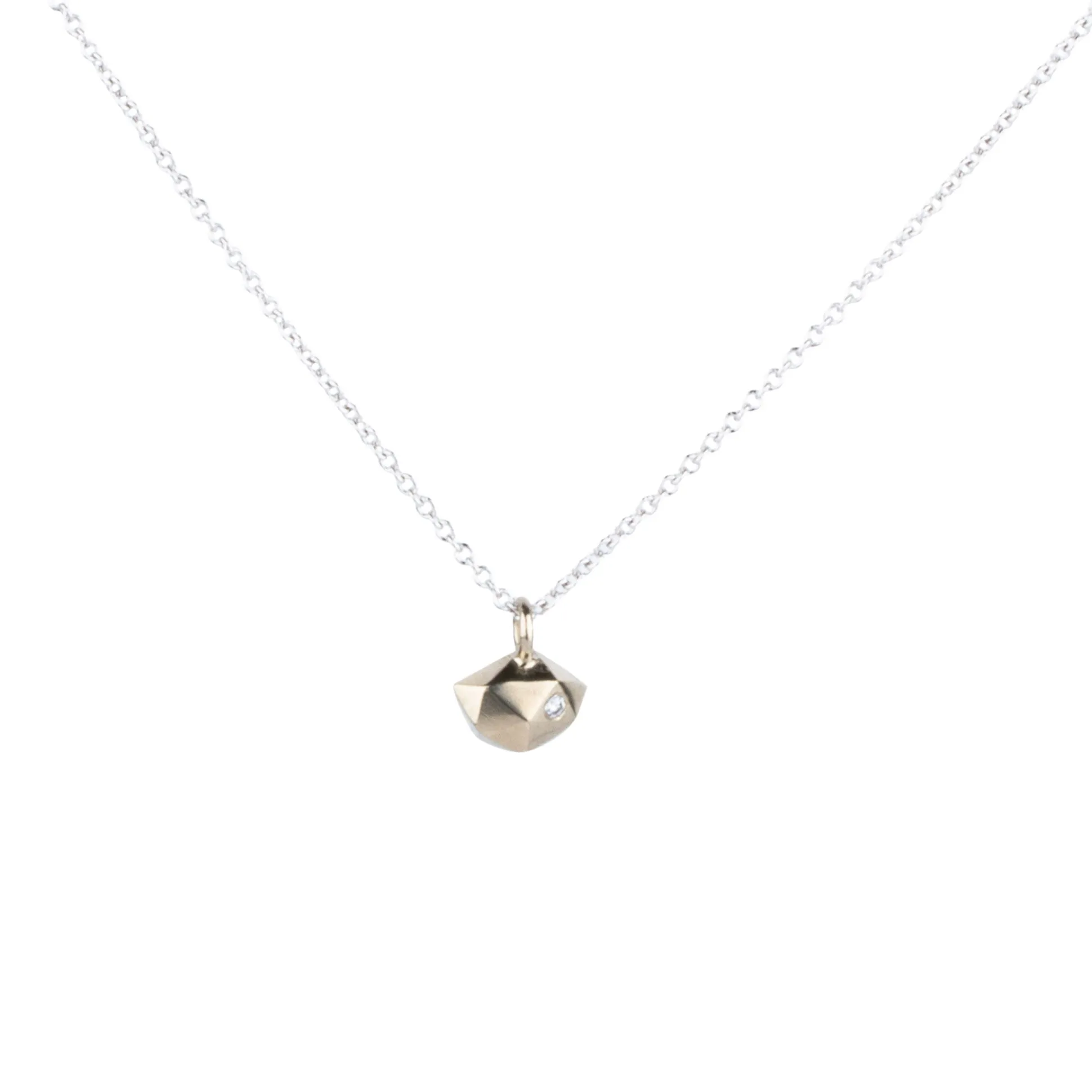 White Gold Tiny Fragment Necklace