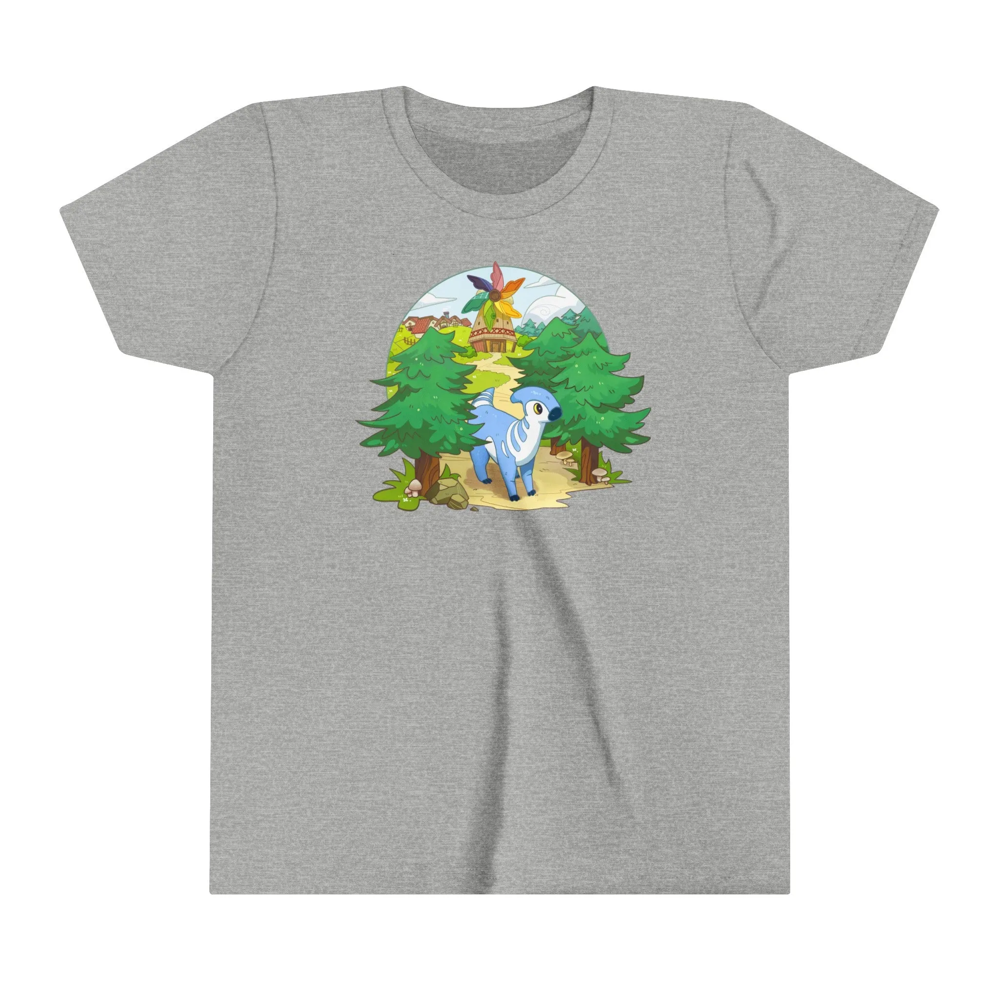 Youth Short Sleeve T-Shirt - Walk by the Windmill