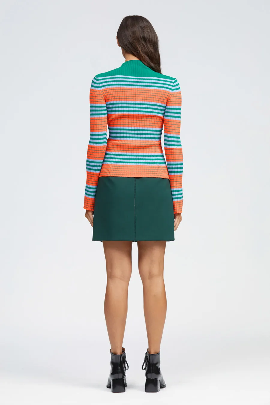 Zaspa Top Green/ Blue/ Orange Stripe